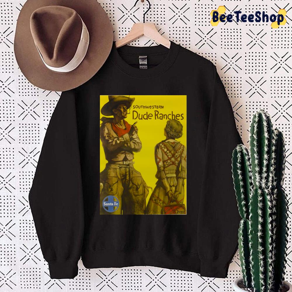 South Western Dude Ranches Vintage Travel Poster Trending Unisex Sweatshirt