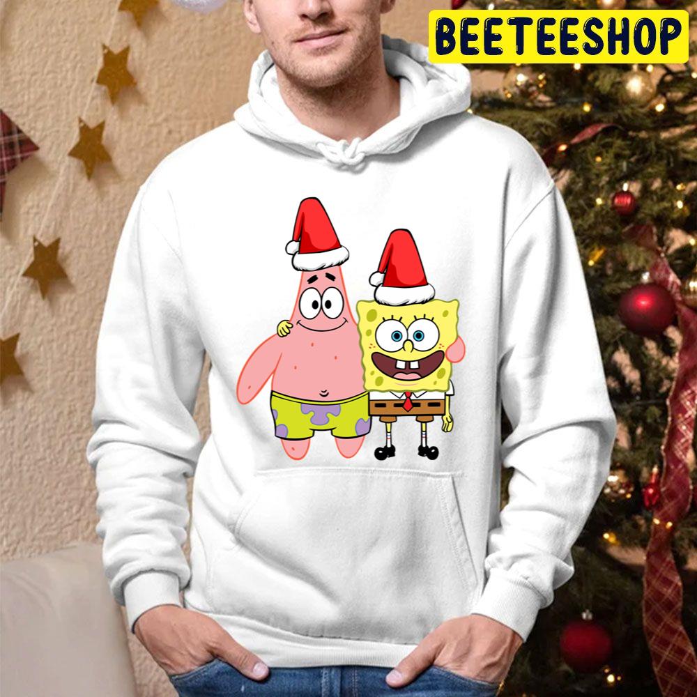 Spongebob Santa Patrick Star Santa Trending Unisex Hoodie