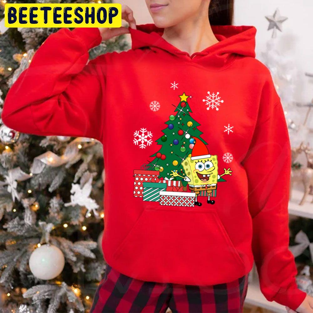 Spongebob Square Pants Christmas Tree Trending Unisex Hoodie