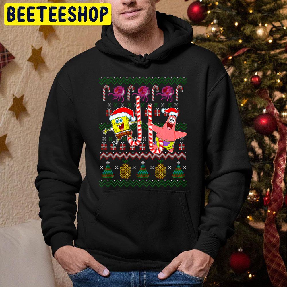 Spongebob Squarepants And Patrick Christmas Trending Unisex Hoodie