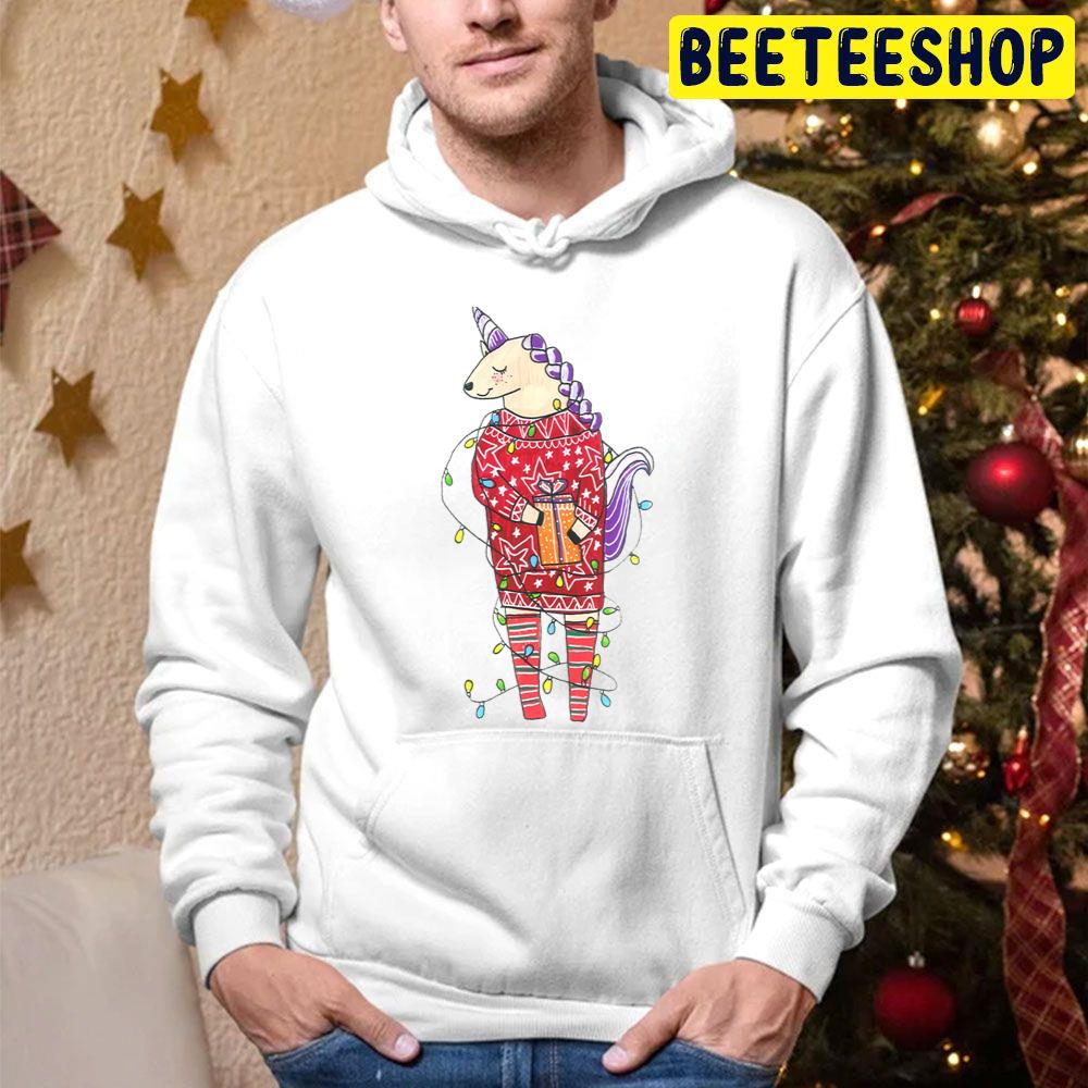 Super Cute Christmas Unicorn Trending Unisex Hoodie