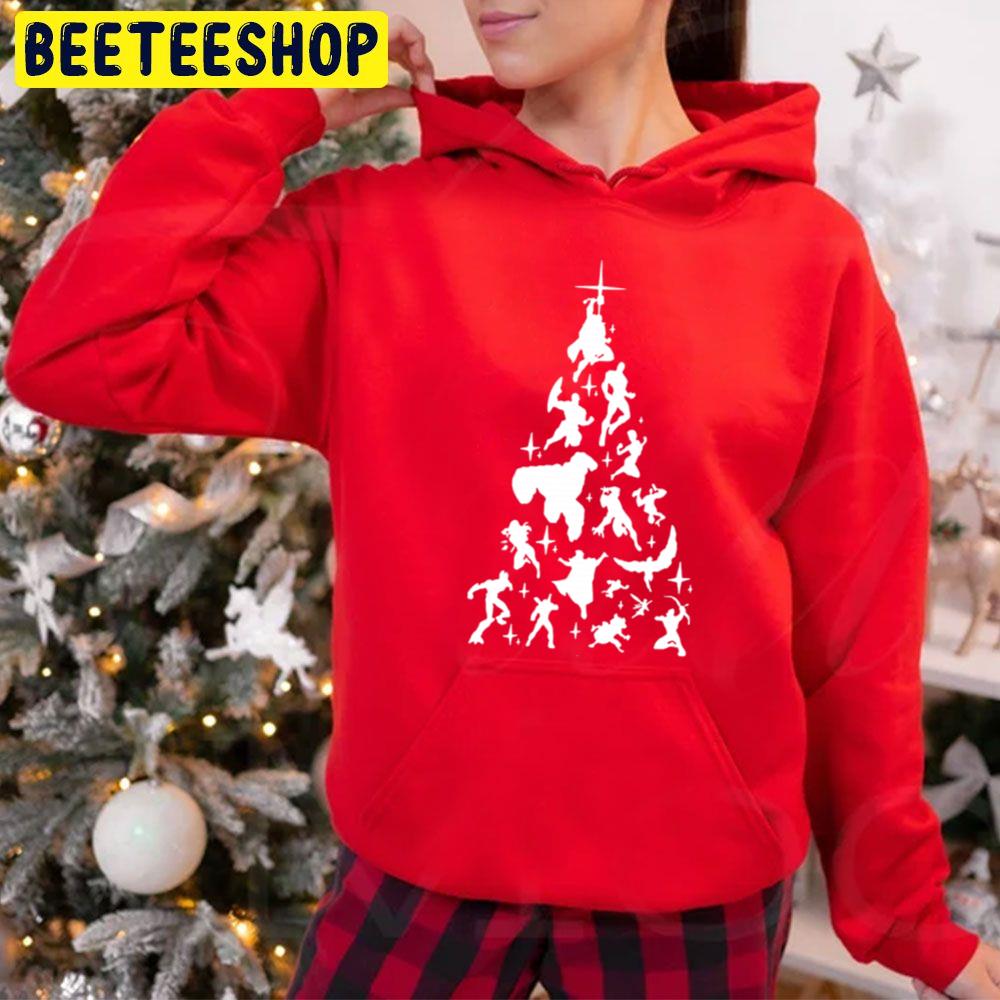 Superhero Christmas Tree Trending Unisex Hoodie