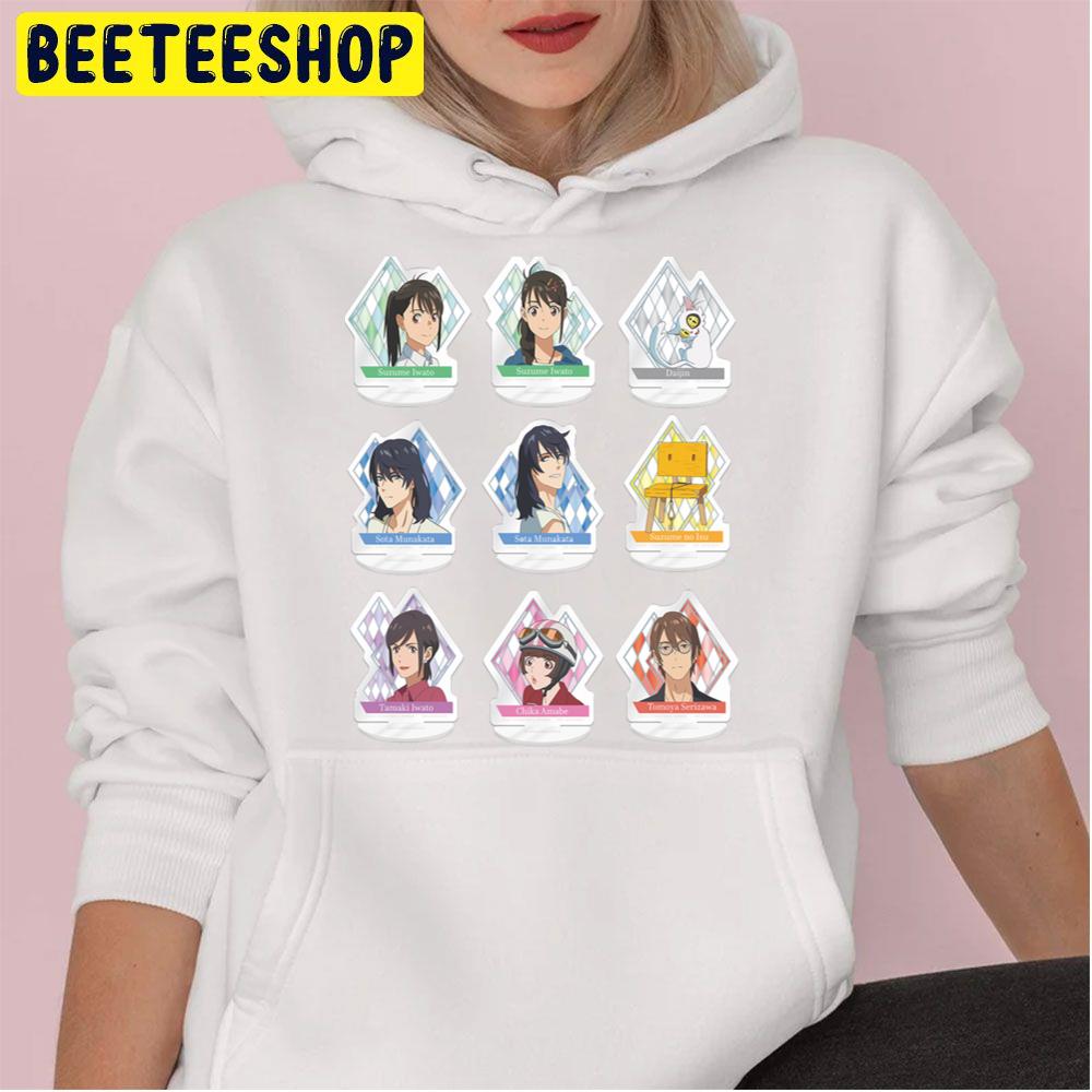 Suzume No Tojimari Emoji Trending Unisex Hoodie