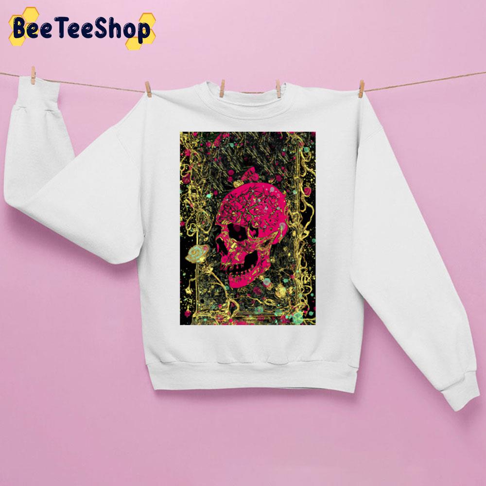 Tarot Rose Vines And Skull Trending Unisex Sweatshirt