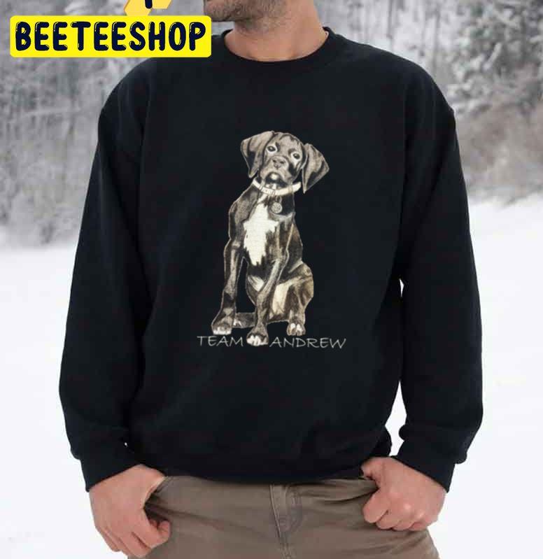 Team Andrew Light Text Dog Lover Trending Unisex Sweatshirt