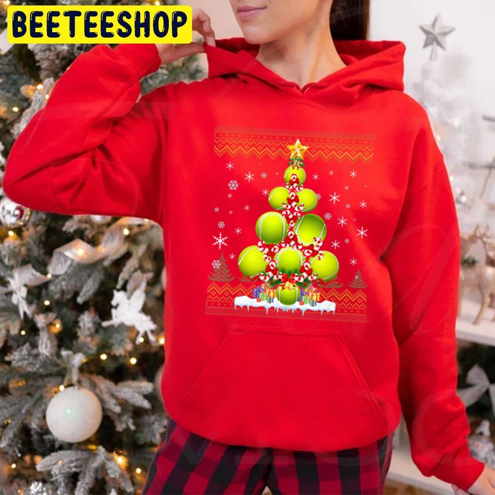 Tennis Christmas Knit Christmas Trending Unisex Hoodie