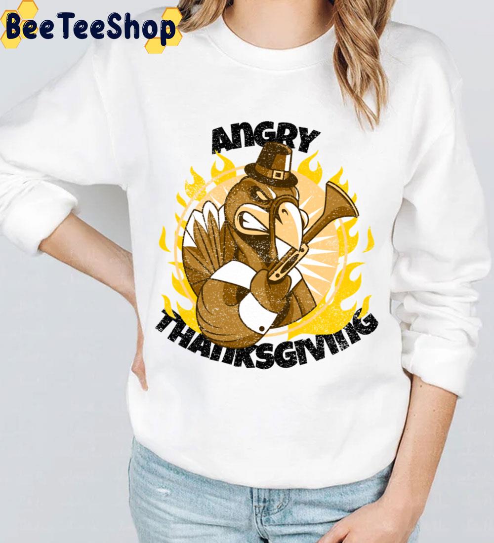 Thanksgiving Christmas New Year Turkey Graphic Design Trending Unisex Sweatshirt