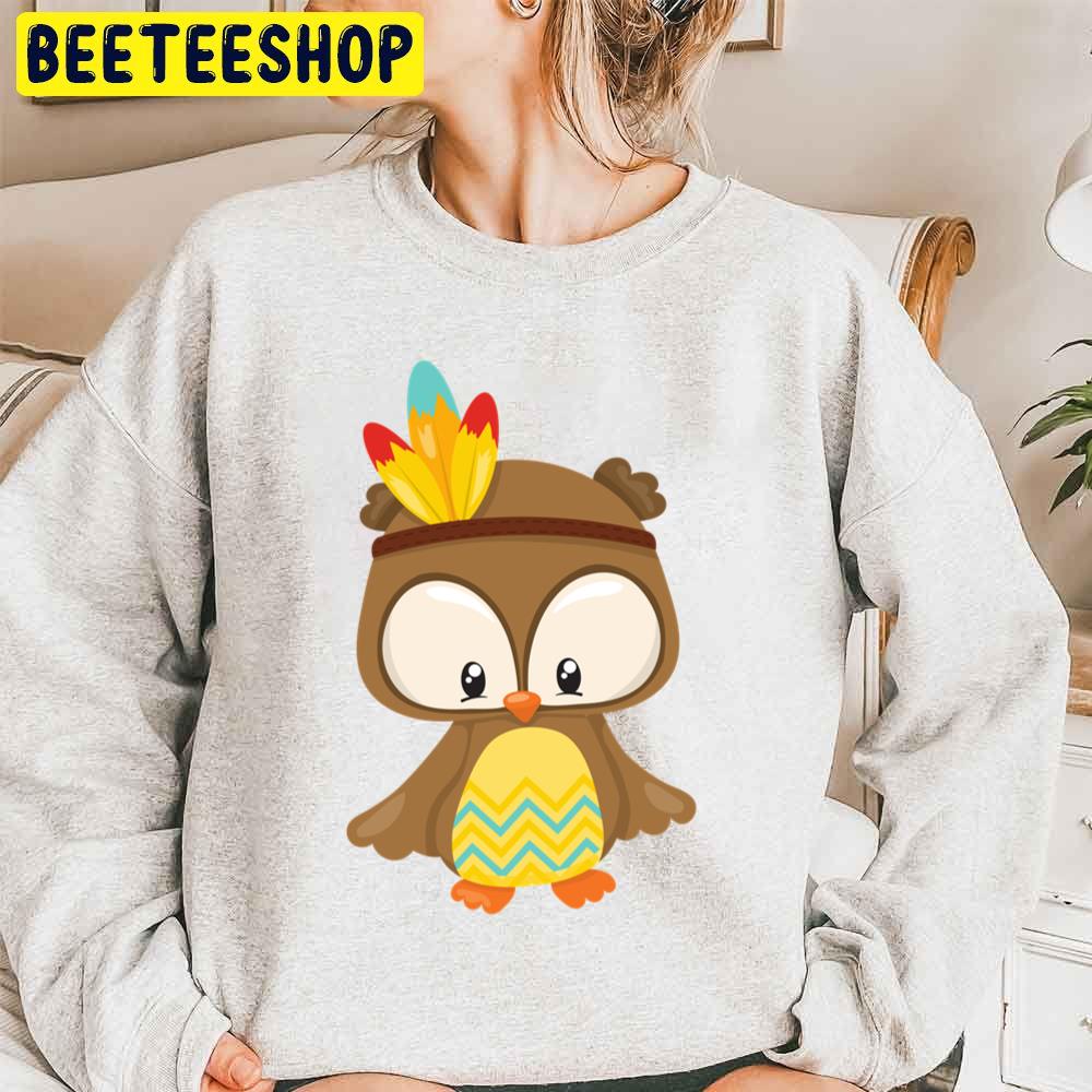 Thanksgiving Cute Owl Trending Unisex Sweatshirt