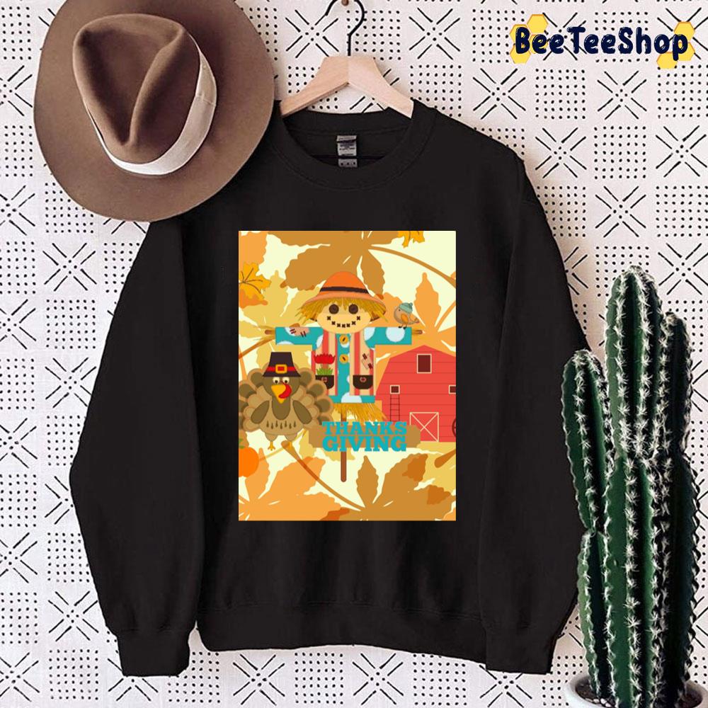 Thanksgiving Scarecrow Trending Unisex Sweatshirt