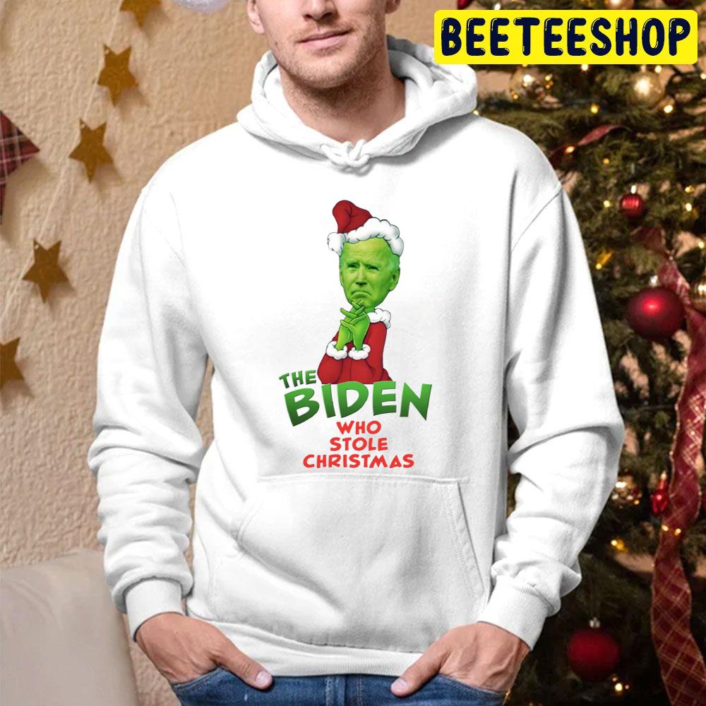 The Biden Who Stole Christmas Trending Unisex Hoodie