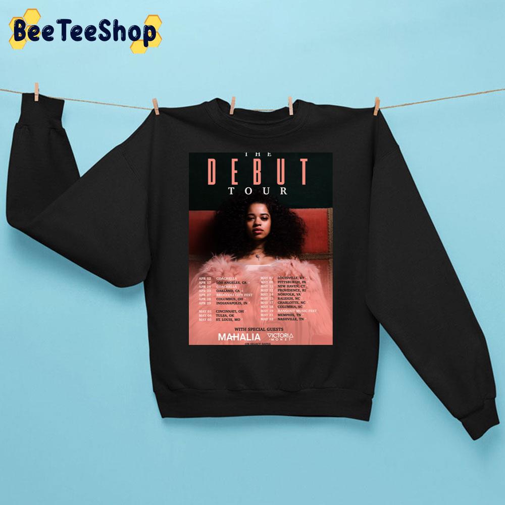 The Debut Tour Ella Mai With Special Guest Mahalia Victoria Monet Trending Unisex Sweatshirt