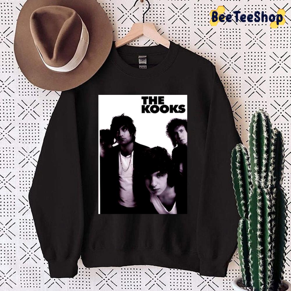 The Kooks Pop Rock Band Poster With Members White And Black Color Art Trending Unisex Sweatshirt