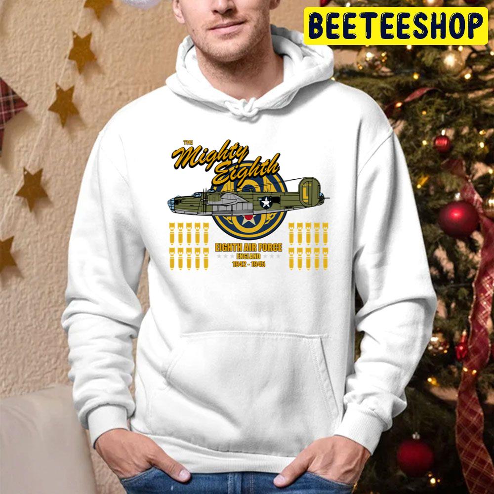 The Mighty Eighth B 24 Liberator Eighth Air Forceengland 1942 1945 Trending Unisex Hoodie