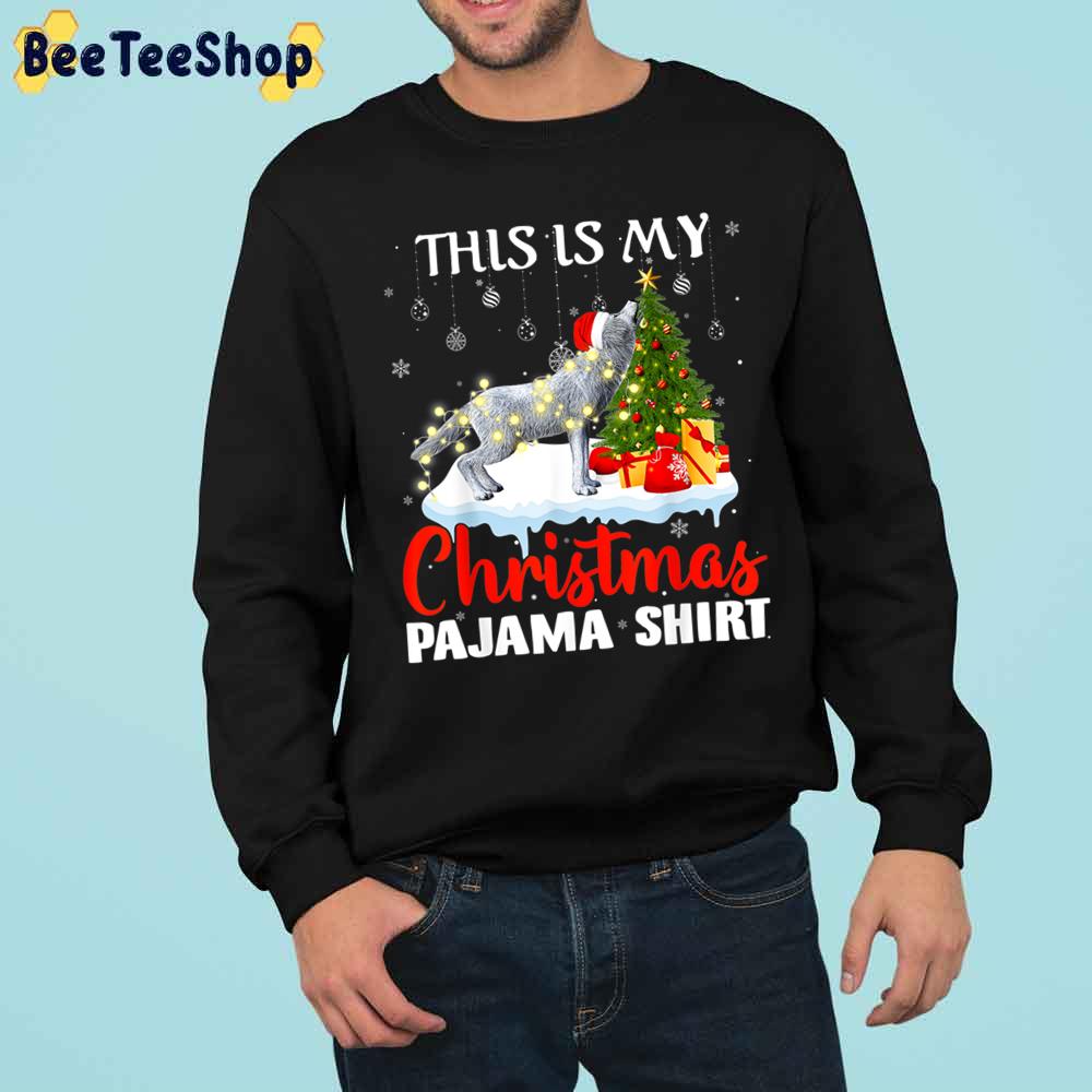 This Is My Christmas Pajama Wolf Matching Family Trending Unisex Sweatshirt