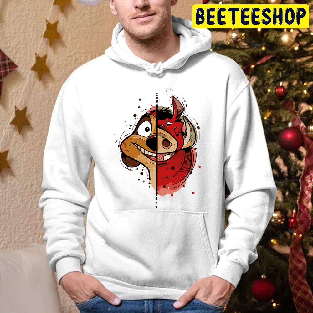 Timon And Pumbaa Face Trending Unisex Hoodie