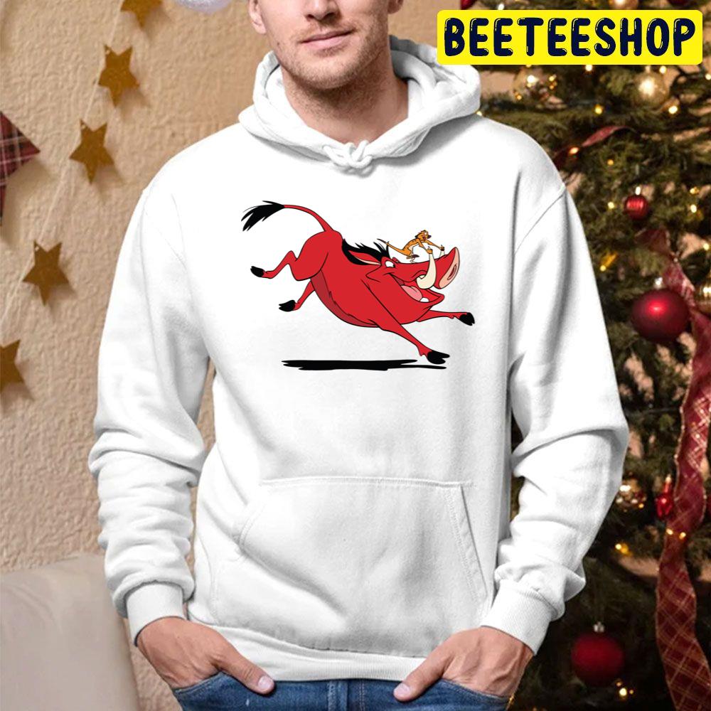 Timon And Pumbaa Running Trending Unisex Hoodie