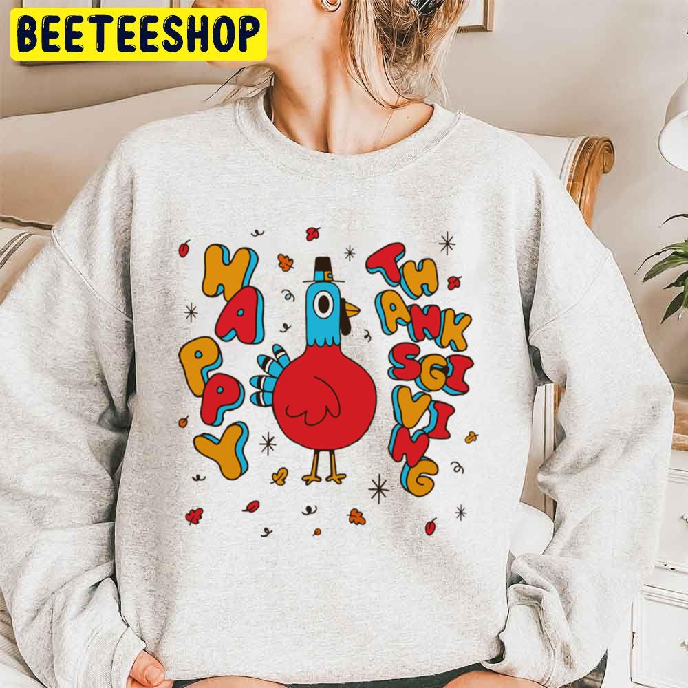 Toddler Happy Thanksgiving Trending Unisex Sweatshirt