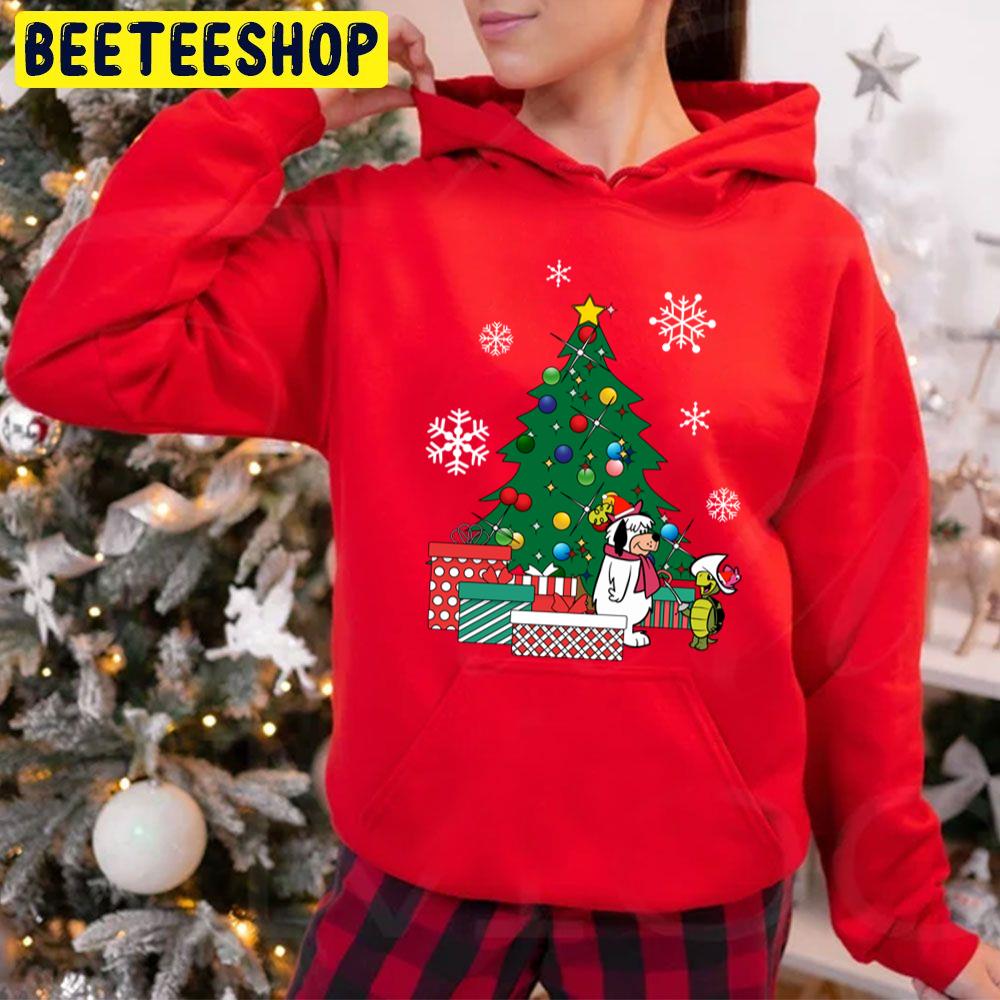 Touche Turtle And Dum Dum Around The Christmas Tree Trending Unisex Hoodie