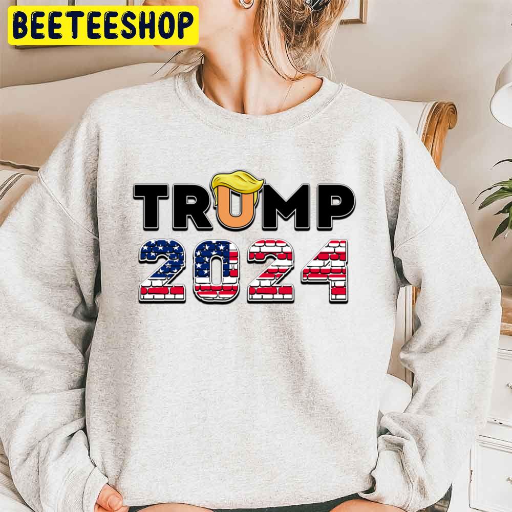 Trump 2024 Elections Usa President Black Version Trending Unisex Sweatshirt