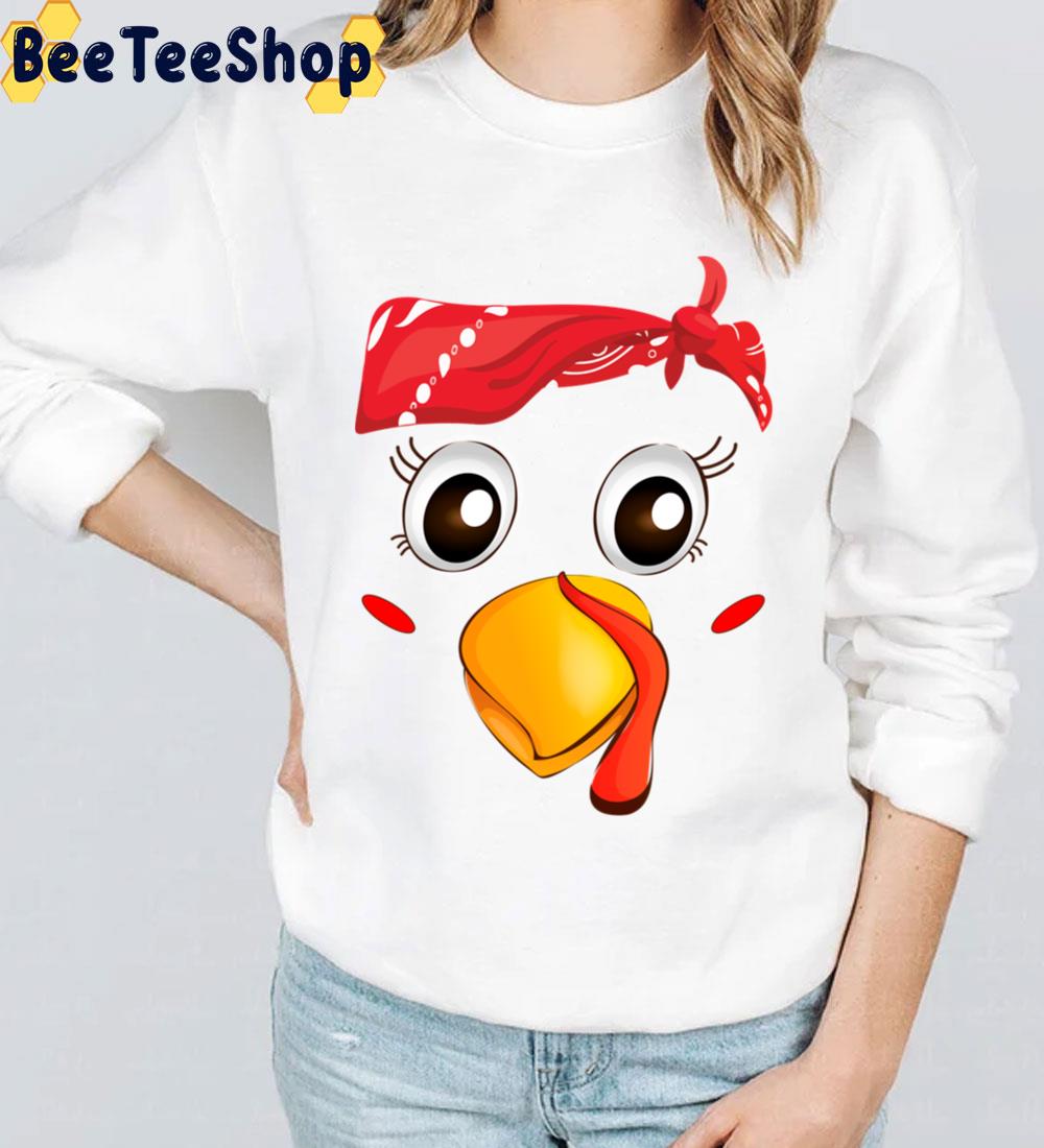 Turkey Face Happy Thanksgiving Day Trending Unisex Sweatshirt