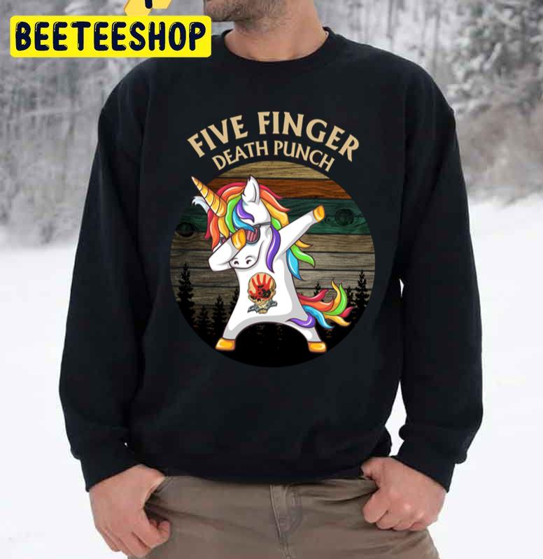 Unicorn Dabbing Five Finger Death Punch Vintage Trending Unisex Sweatshirt