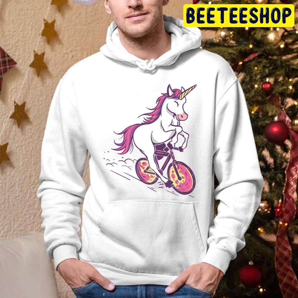 Unicorn Riding A Bike Trending Unisex Hoodie