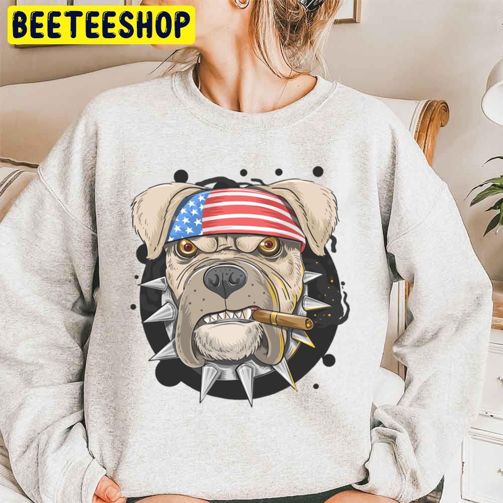 Usa Patriotic Dog Lover Trending Unisex Sweatshirt