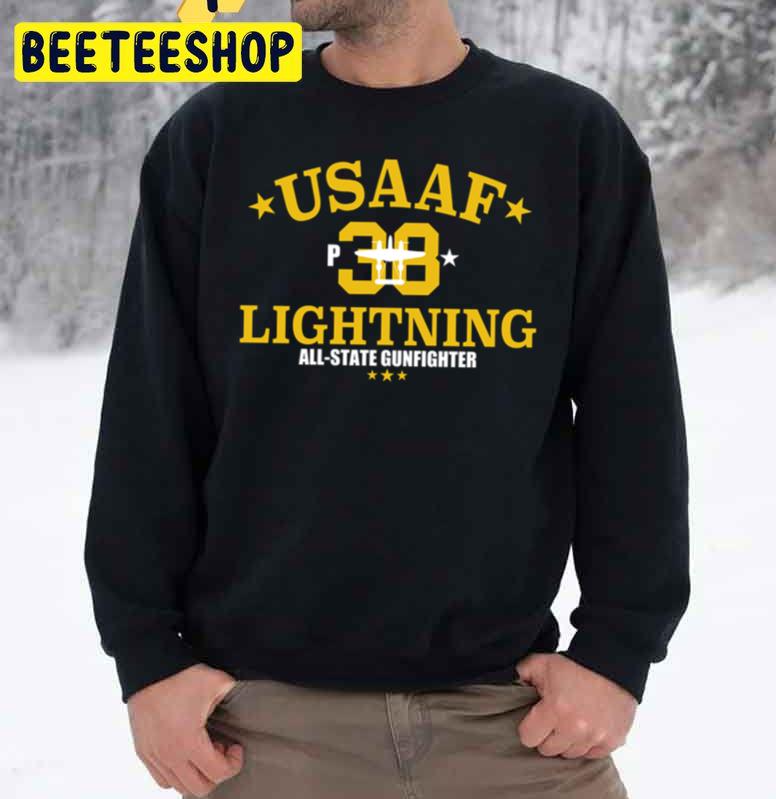 Usaaf P-38 Lightning All-State Gunfighter Trending Unisex Sweatshirt