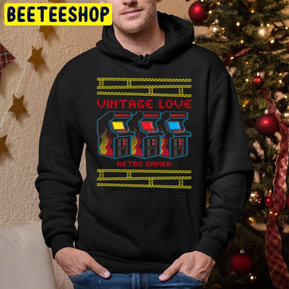 Vintage Love Retro Gamer Trending Unisex Hoodie