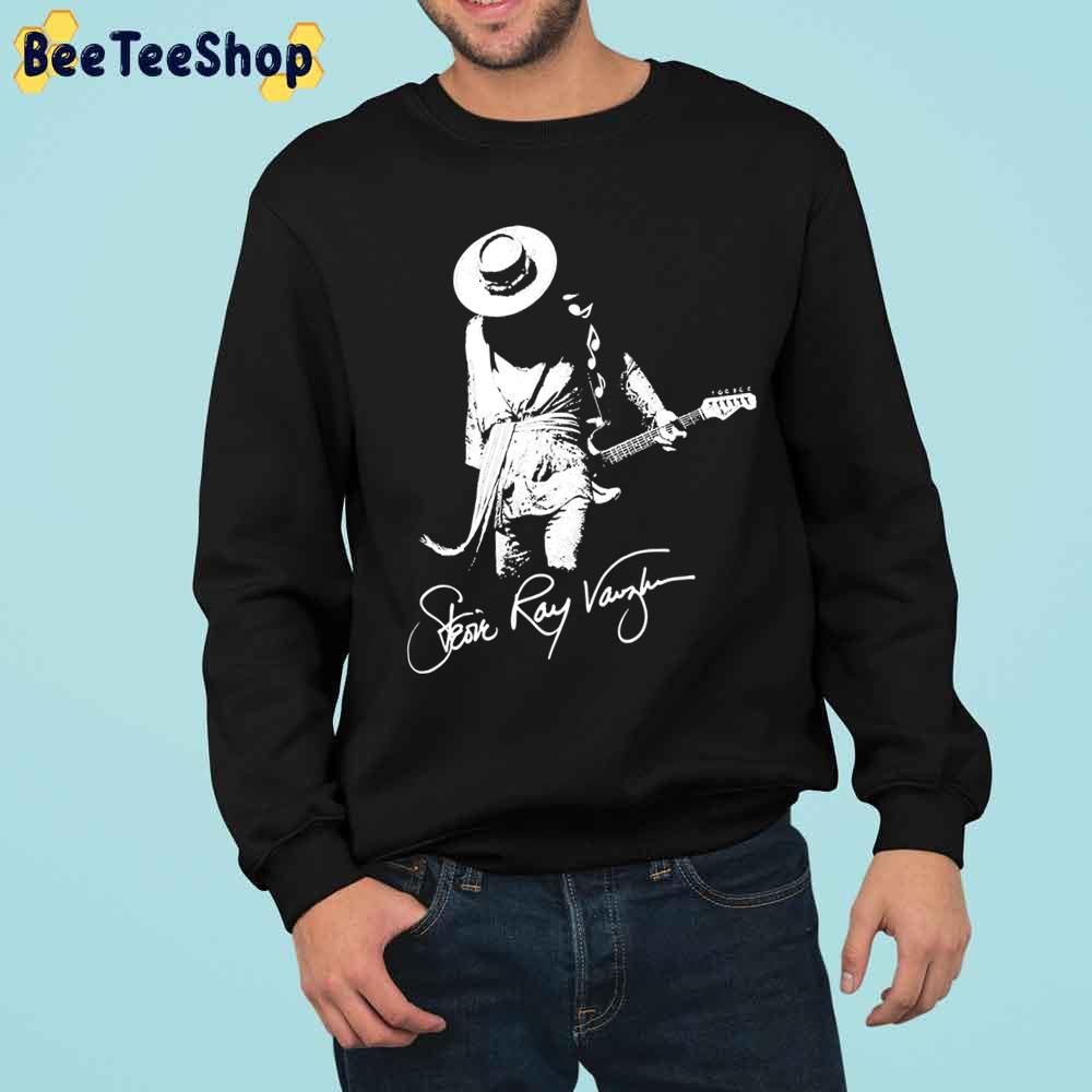 White Art Stevie Ray Vaughan Trending Unisex Sweatshirt