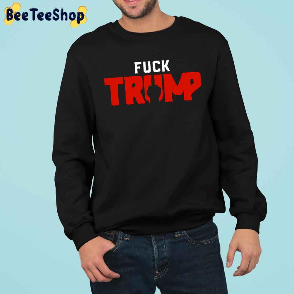 White Red Fuck Trump Trending Unisex Sweatshirt