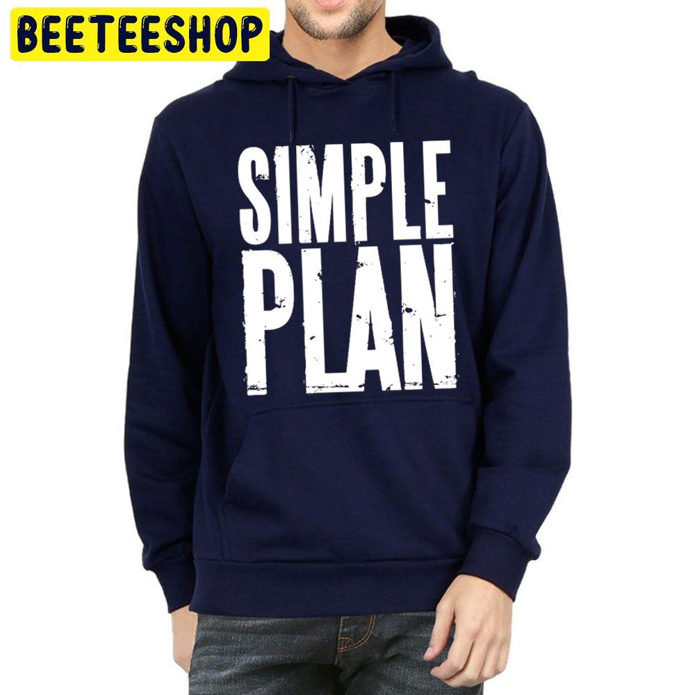 White Simple Plan Logo Trending Unisex Hoodie