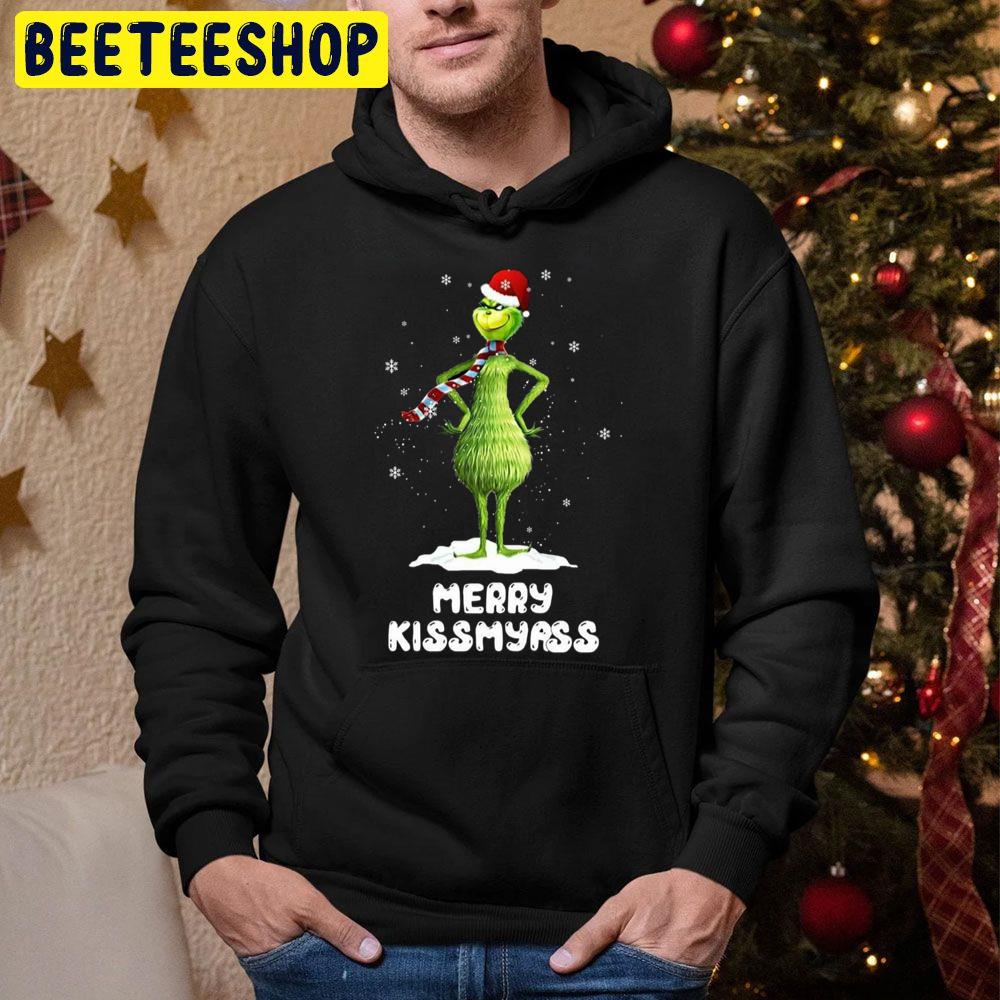 Woa Merry Kissmyrss Grinch Christmas Trending Unisex Hoodie