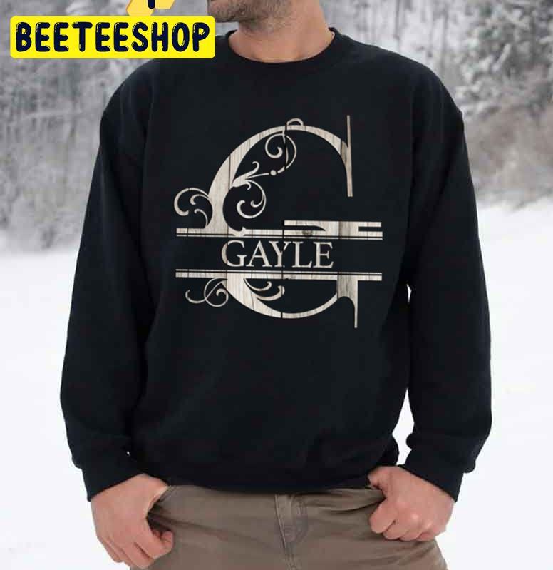 Wood Style Monogram Letter G The Gayle Trending Unisex Sweatshirt