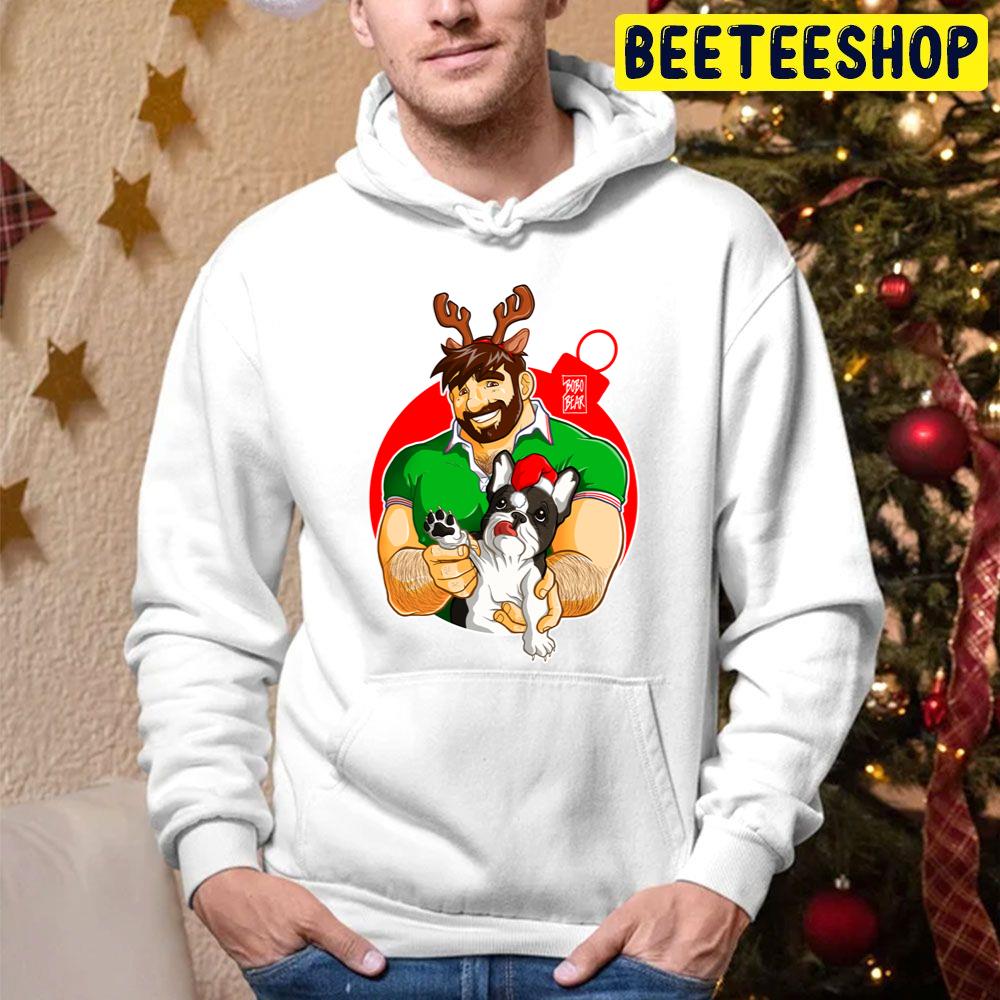 Xmas Adam Likes Frenchies Trending Unisex Hoodie