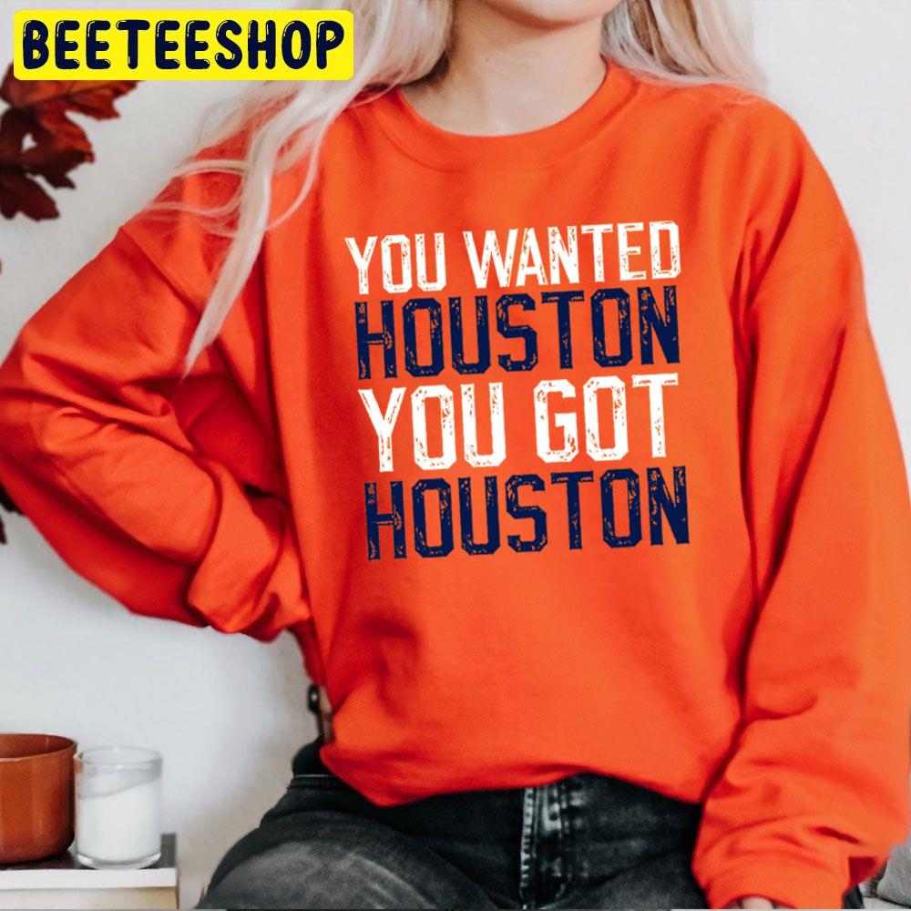 You Wanted Houston You Got Houston Houston Astros ALCS World Series Champions 2022 Trending Unisex Sweatshirt