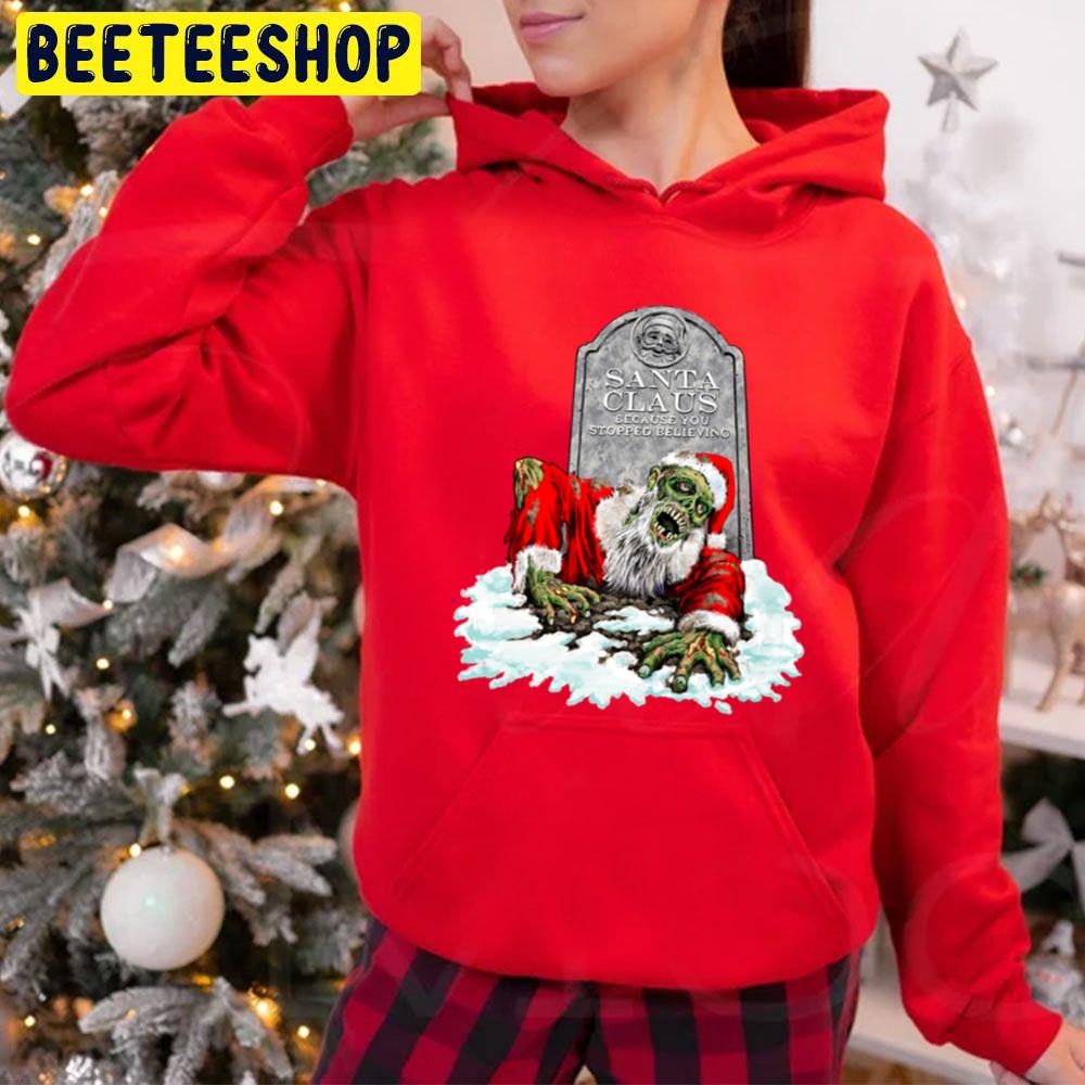 Zombie Sabta Claus Christmas Horror Trending Unisex Hoodie