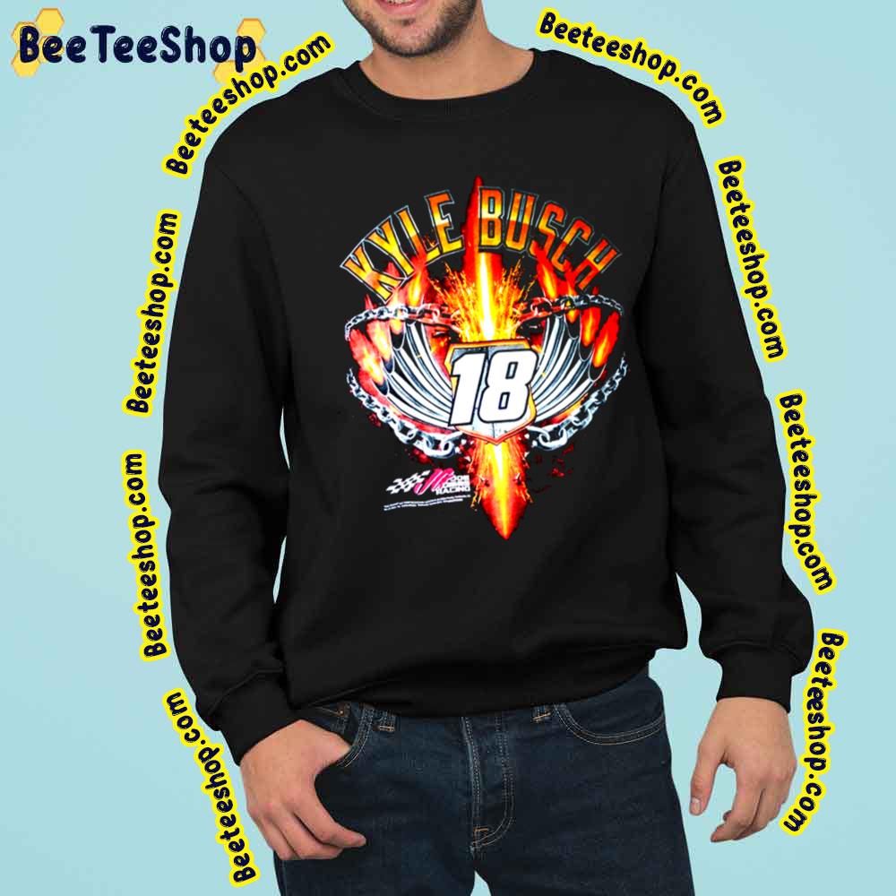 18 Logo Car Kyle Busch Racing Vintage Art Trending Unisex Sweatshirt