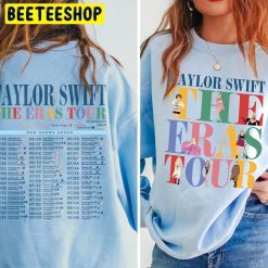 2023 Retro Taylor Swift The Eras Tour Double Side Trending Unisex Shirt