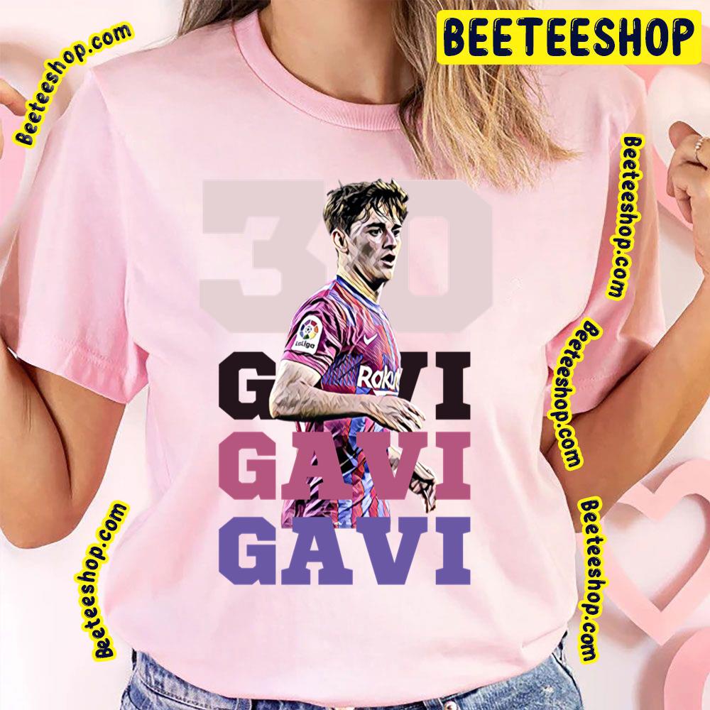 30 Gavi Football Player Artwork Trending Unisex T-Shirt