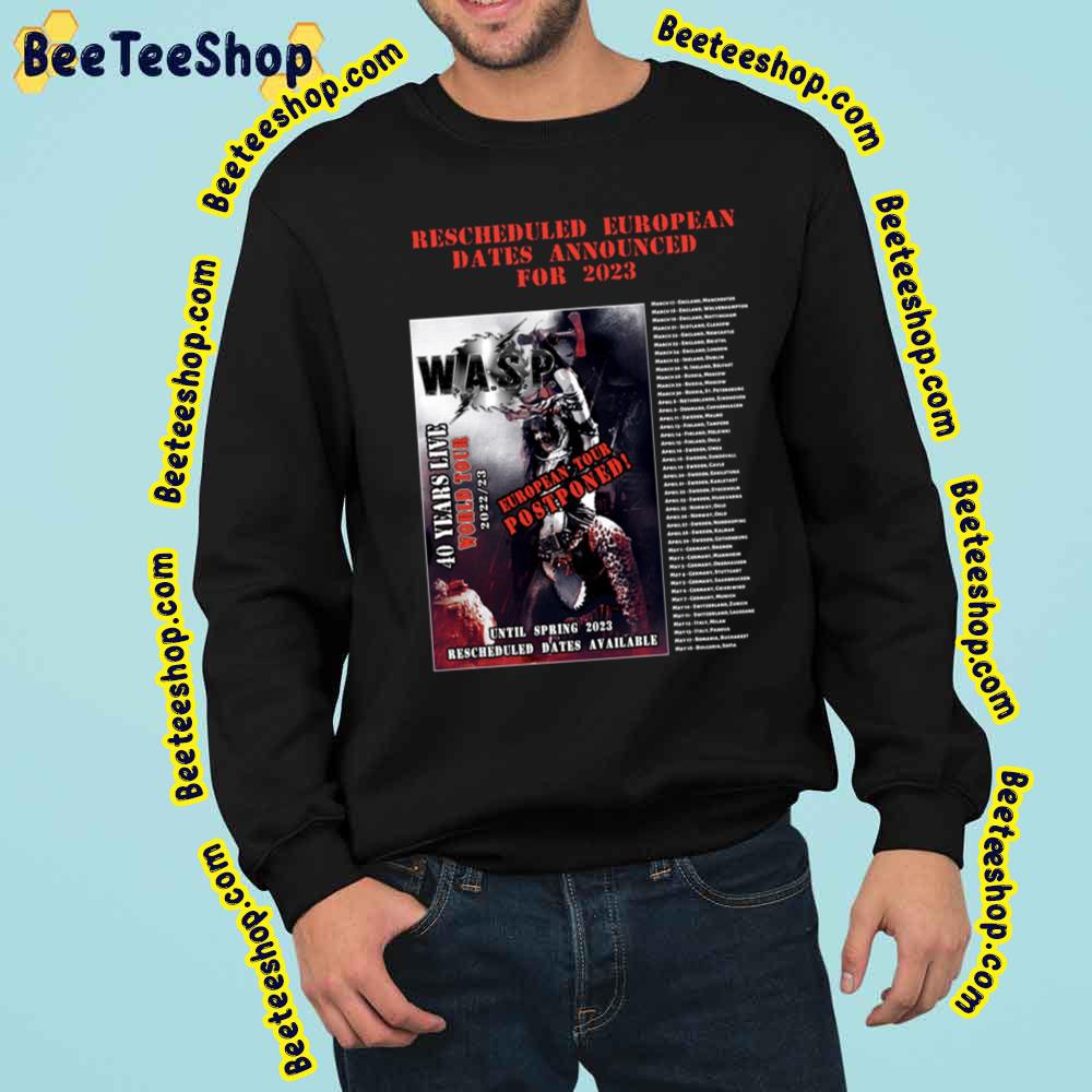 40 Years Live World Tour Rescheduled European Dates Announced For 2023 Trending Unisex Sweatshirt