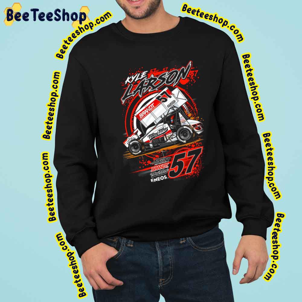 57 Of Car Kyle Larson Vintage Retro Art Trending Unisex Sweatshirt