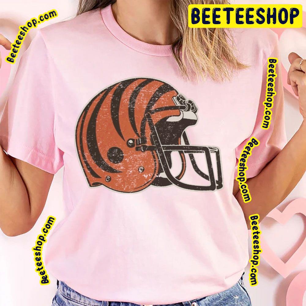 80’s Bengals Helmet Retro Art Graphic Football Trending Unisex T-Shirt