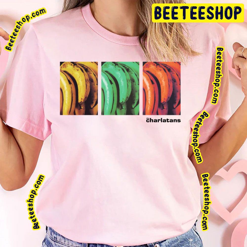 80’s Colorful Banana Of The Charlatans Rock Band Trending Unisex T-Shirt