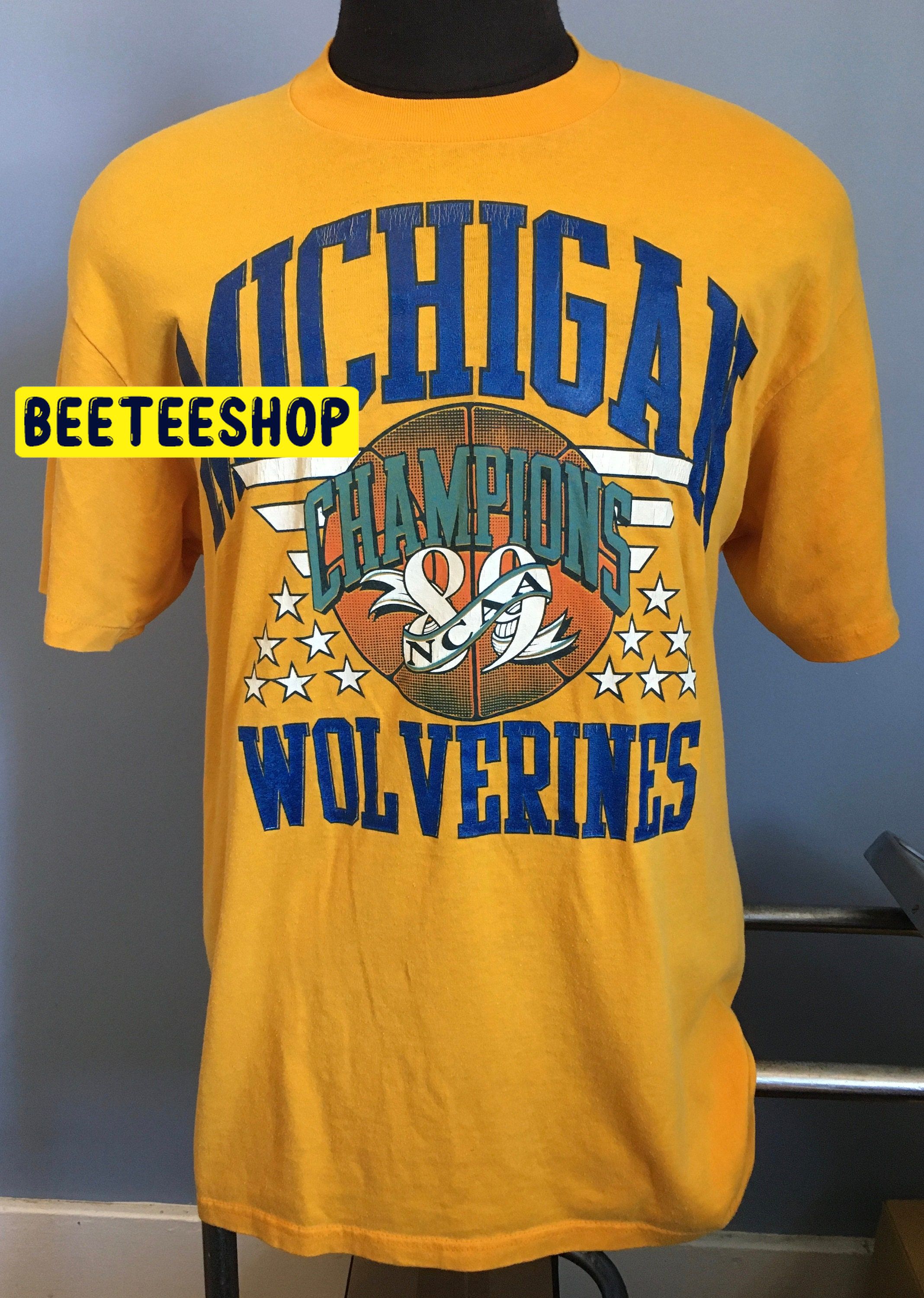 80s Vintage Michigan Wolverines University 1989 Champions Basketball Trending Unisex Shirt