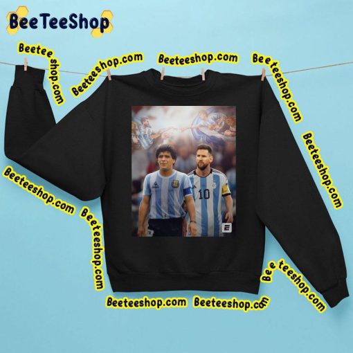 Lionel Messi Maradona Champions World Cup 1986 2022 Trending Unisex Shirt