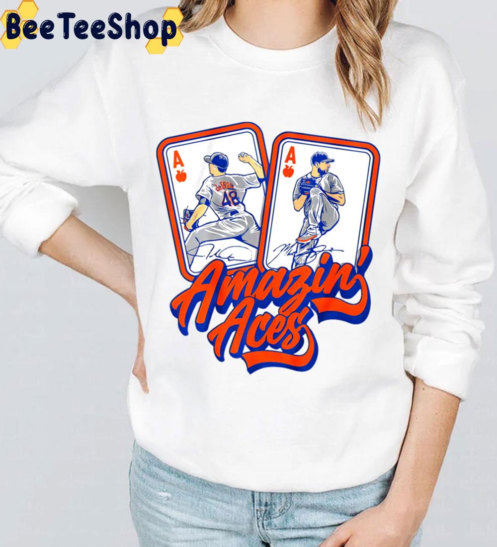 Amazing Aces Poster Art Jacob Degrom Baseball Trending Unisex Sweatshirt