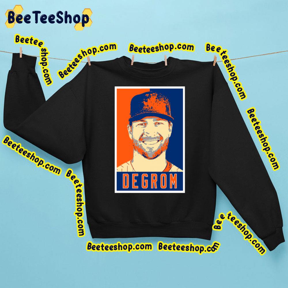 Artwork Jacob Degrom Happy Face Retro Art Baseball Trending Unisex Sweatshirt