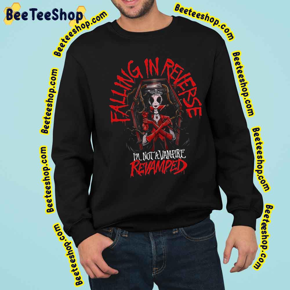 Artwork Logo Falling In Reverse Rock Band I’m Not Avampire Revamped Trending Unisex Sweatshirt