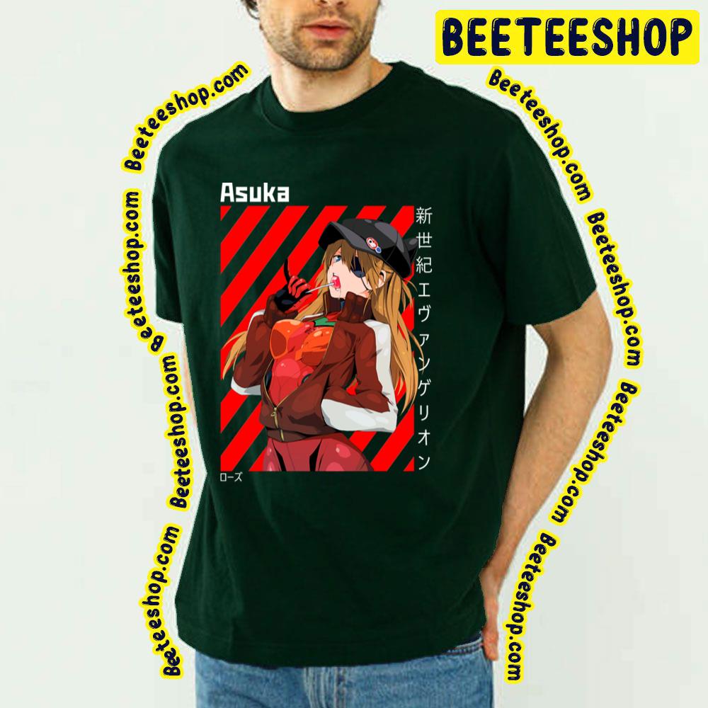 Asuka Langley Soryu Neon Genesis Evangelion Colorful Art Anime Trending Unisex T Shirt Beeteeshop 9222